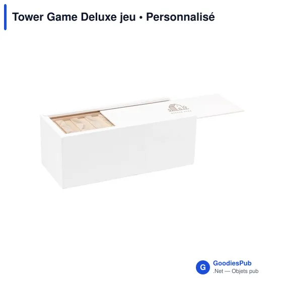 Jeu d'adresse personnalisable Tower Game Deluxe avec logo - Image 3