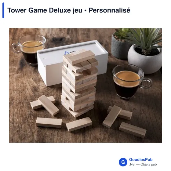Jeu d'adresse personnalisable Tower Game Deluxe avec logo - Image 5