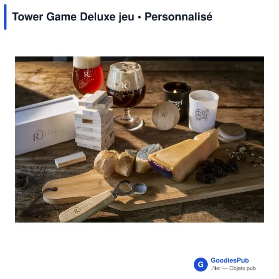 Jeu d'adresse personnalisable Tower Game Deluxe avec logo - Image 6