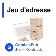 Jeu d'adresse personnalisable Tower Game Deluxe avec logo - Miniature 10