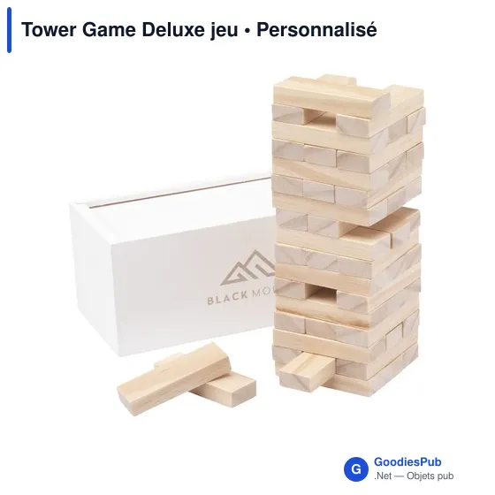 Jeu d'adresse personnalisable Tower Game Deluxe avec logo - Image 10