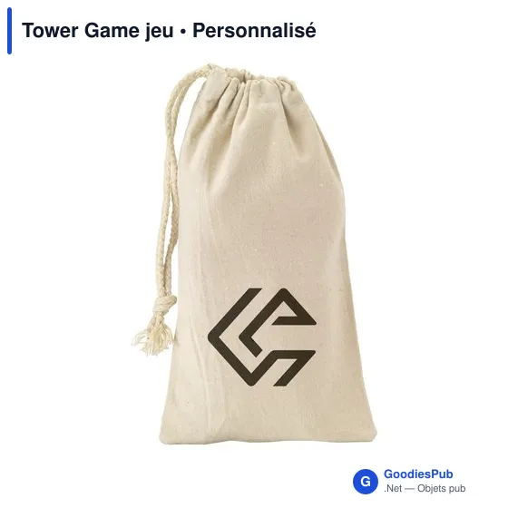 Jeu d'adresse personnalisable Tower Game avec logo - Image 2