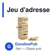 Jeu d'adresse personnalisable Tower Game avec logo - Miniature 3