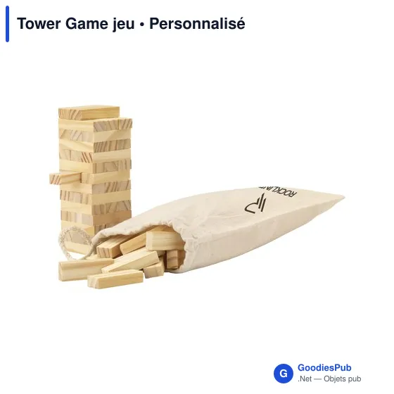 Jeu d'adresse personnalisable Tower Game avec logo - Image 7
