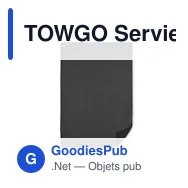 TOWGO Serviette de golf en RPET - Miniature 1