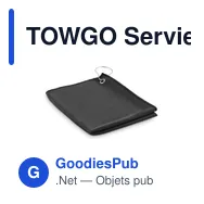 TOWGO Serviette de golf en RPET - Miniature 2