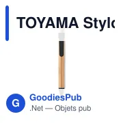 TOYAMA Stylo bambou/paille blé et ABS - Miniature 1