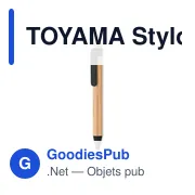 TOYAMA Stylo bambou/paille blé et ABS - Miniature 2