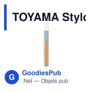 TOYAMA Stylo bambou/paille blé et ABS - Miniature 3