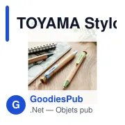TOYAMA Stylo bambou/paille blé et ABS - Miniature 5