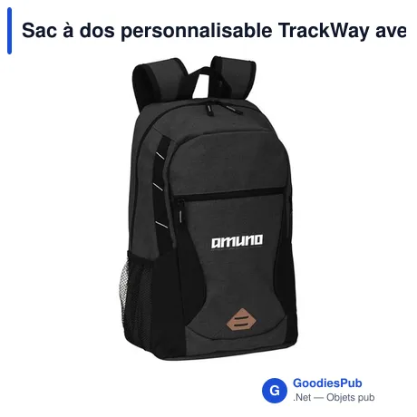 Sac à dos personnalisable TrackWay avec logo pour entreprises