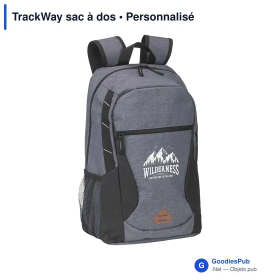 Sac à dos personnalisable TrackWay avec logo pour entreprises - Image 6