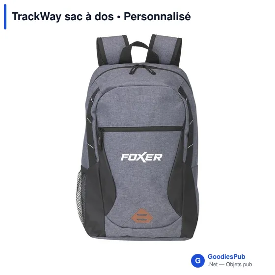 Sac à dos personnalisable TrackWay avec logo pour entreprises - Image 7