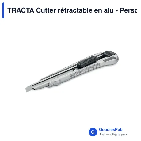 TRACTA Cutter rétractable en alu