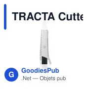 TRACTA Cutter rétractable en alu - Miniature 2