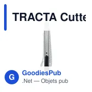 TRACTA Cutter rétractable en alu - Miniature 3