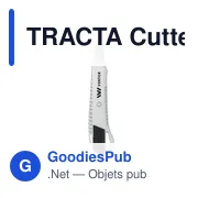 TRACTA Cutter rétractable en alu - Miniature 4