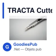 TRACTA Cutter rétractable en alu - Miniature 5
