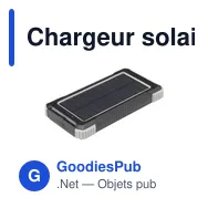 Chargeur solaire personnalisable Trail RCS 10000 avec logo - Miniature 1