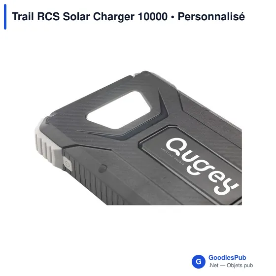 Chargeur solaire personnalisable Trail RCS 10000 avec logo - Image 12