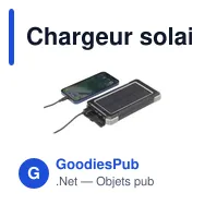 Chargeur solaire personnalisable Trail RCS 10000 avec logo - Miniature 3