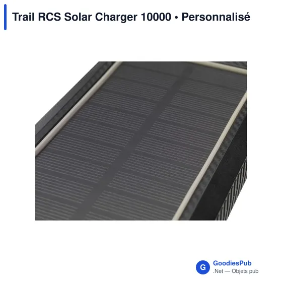 Chargeur solaire personnalisable Trail RCS 10000 avec logo - Image 9