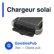 Chargeur solaire personnalisable Trail RCS 10000 avec logo - Miniature 10