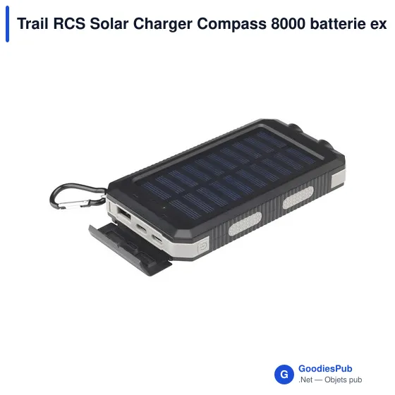 Chargeur solaire personnalisable Trail RCS avec logo - Image 2