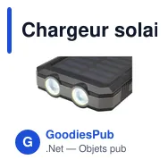 Chargeur solaire personnalisable Trail RCS avec logo - Miniature 11