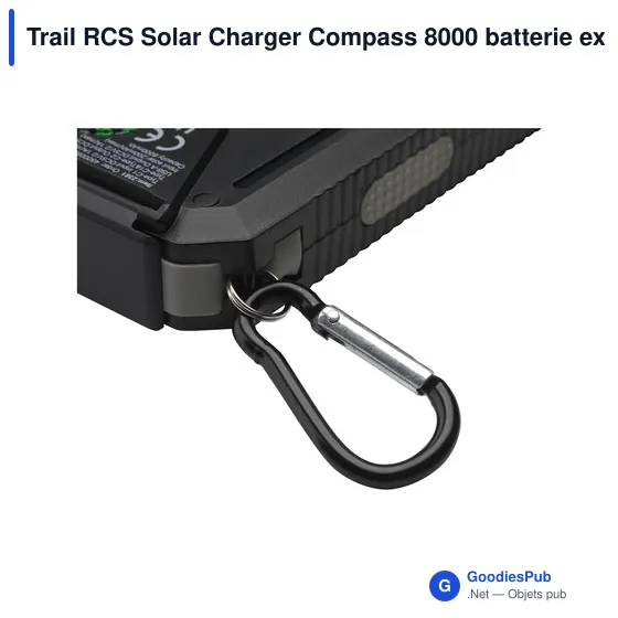 Chargeur solaire personnalisable Trail RCS avec logo - Image 12