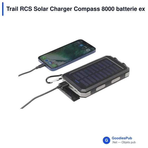 Chargeur solaire personnalisable Trail RCS avec logo - Image 3