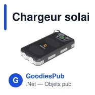 Chargeur solaire personnalisable Trail RCS avec logo - Miniature 5