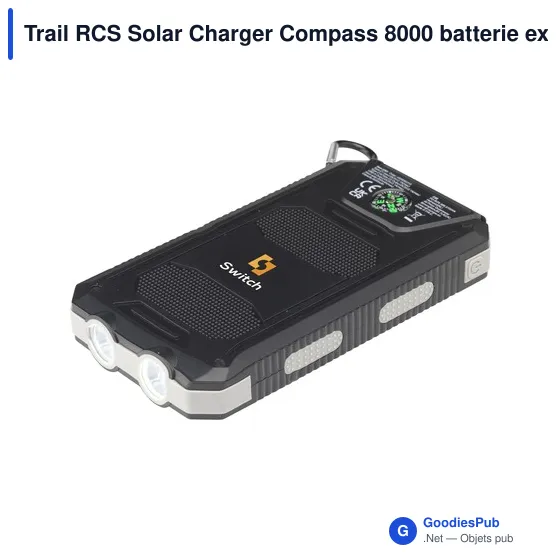 Chargeur solaire personnalisable Trail RCS avec logo - Image 5