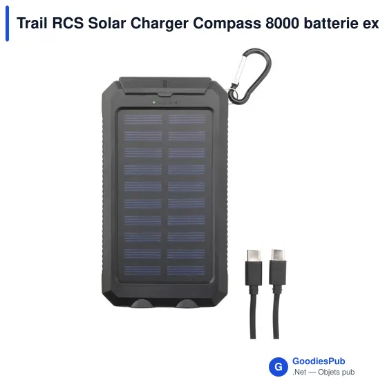 Chargeur solaire personnalisable Trail RCS avec logo - Image 6