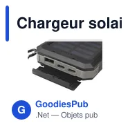 Chargeur solaire personnalisable Trail RCS avec logo - Miniature 9