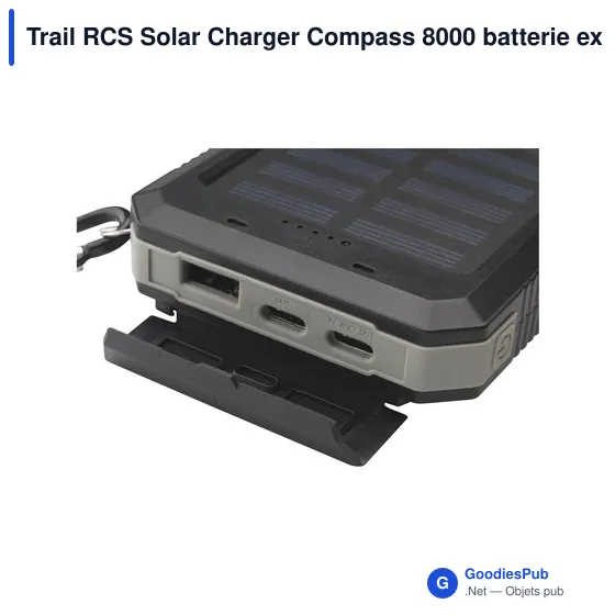 Chargeur solaire personnalisable Trail RCS avec logo - Image 9