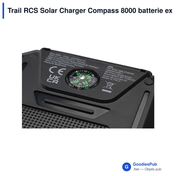 Chargeur solaire personnalisable Trail RCS avec logo - Image 10