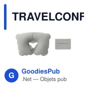 TRAVELCONFORT Oreiller gonflable et étui - Miniature 1