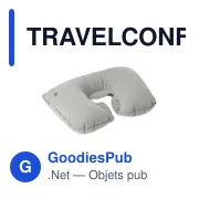 TRAVELCONFORT Oreiller gonflable et étui - Miniature 2