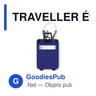 TRAVELLER Étiquette de bagage en plastiq - Miniature 1