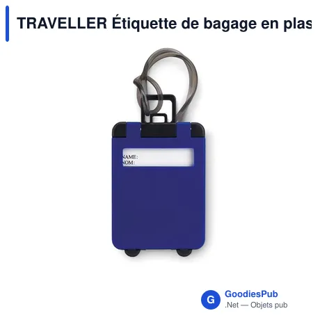 TRAVELLER Étiquette de bagage en plastiq