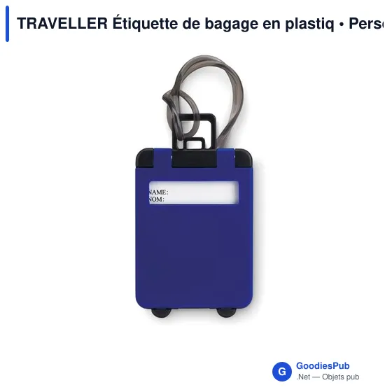 TRAVELLER Étiquette de bagage en plastiq - Image 1