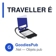 TRAVELLER Étiquette de bagage en plastiq - Miniature 2
