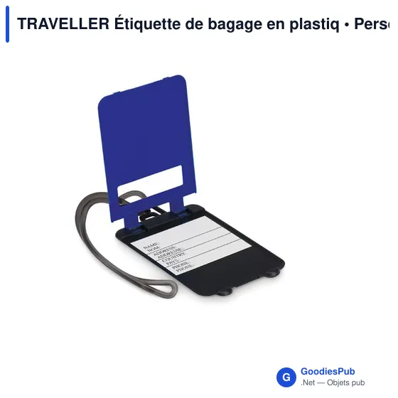 TRAVELLER Étiquette de bagage en plastiq - Image 2