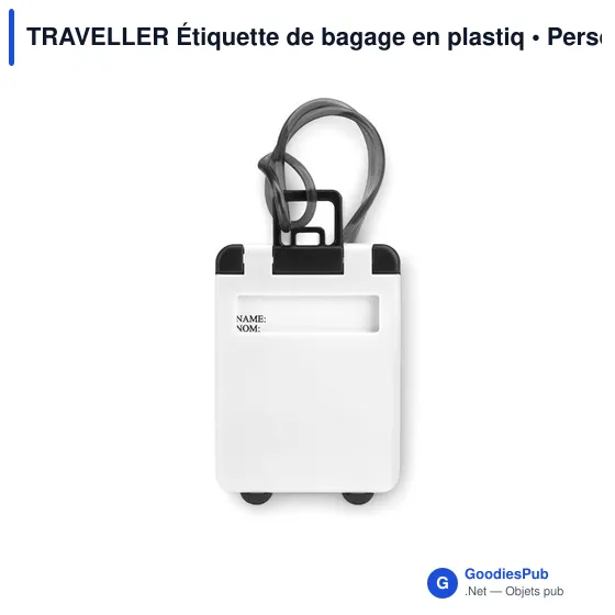 TRAVELLER Étiquette de bagage en plastiq - Image 3