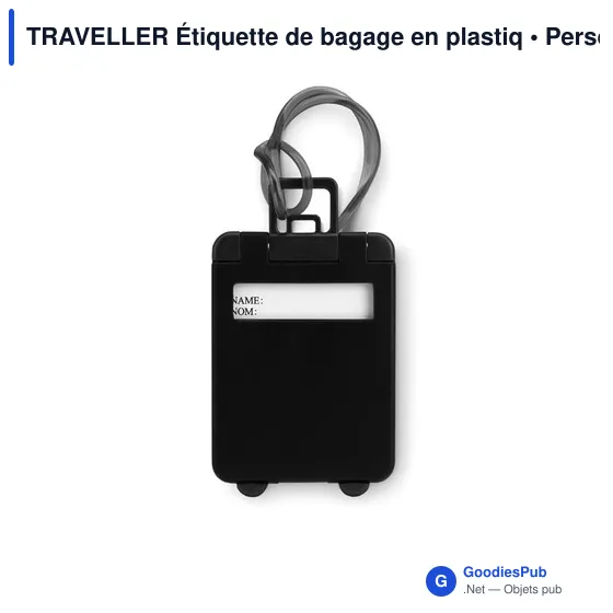 TRAVELLER Étiquette de bagage en plastiq - Image 5