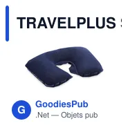 TRAVELPLUS Set oreiller, masque, bouchons - Miniature 2
