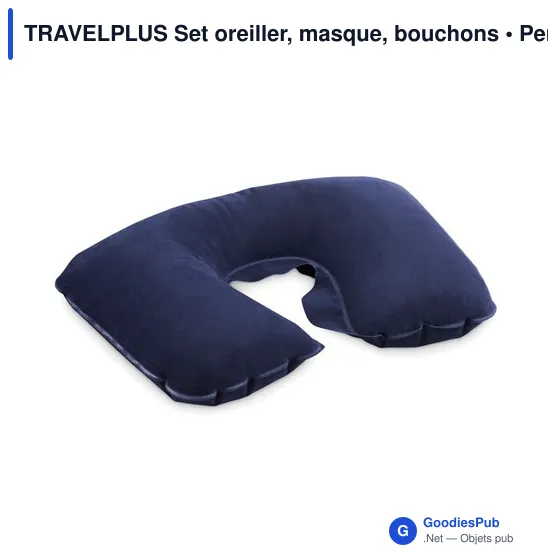 TRAVELPLUS Set oreiller, masque, bouchons - Image 2