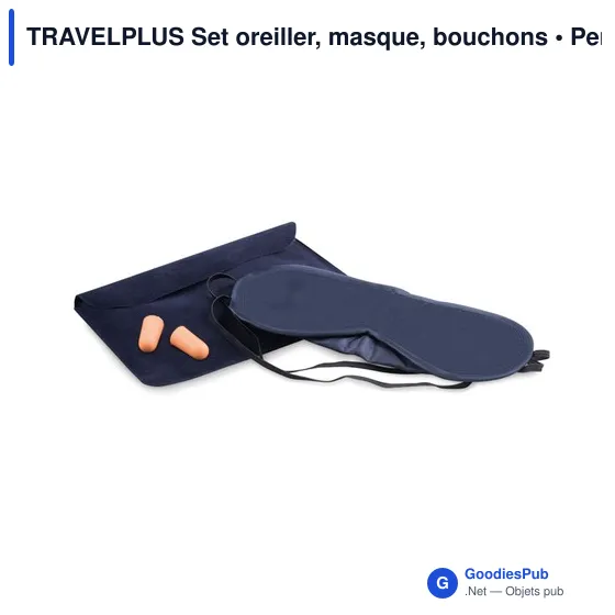 TRAVELPLUS Set oreiller, masque, bouchons - Image 3
