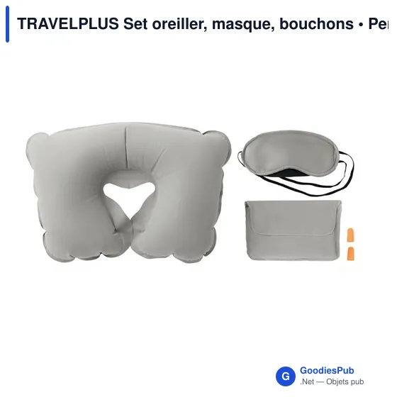 TRAVELPLUS Set oreiller, masque, bouchons - Image 4